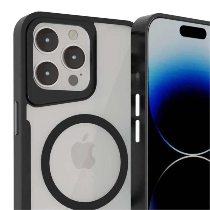 İphone 15 Pro Max Uyumlu Magsafe Kamera Korumalı Renkli Şeffaf Ince Horizon Silikon Kılıf