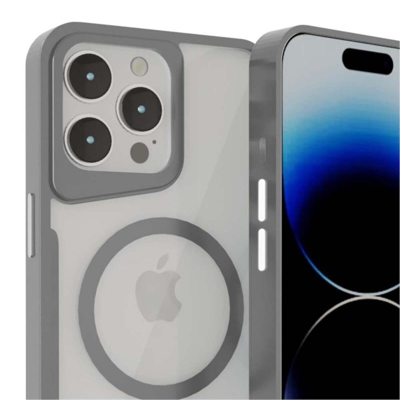 İphone 14 Pro Max Uyumlu Magsafe Kamera Korumalı Renkli Şeffaf Ince Horizon Silikon Kılıf