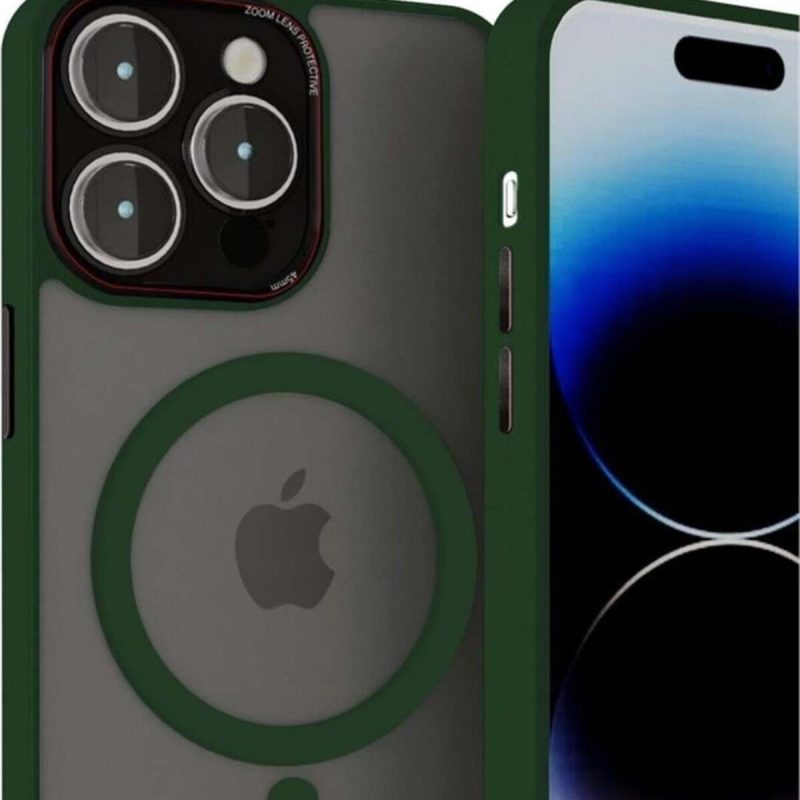 Brabus iPhone 14 Pro Max Uyumlu Kamera Lens Korumalı Magsafe Transparan Sonic Silikon Kılıf
