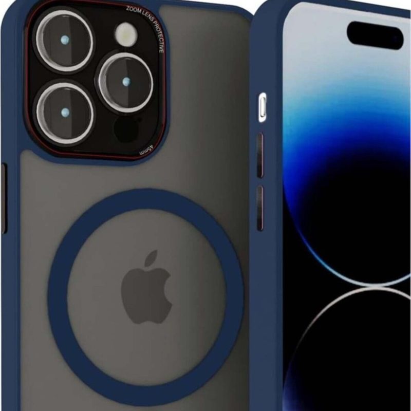 Brabus iPhone 14 Pro Max Uyumlu Kamera Lens Korumalı Magsafe Transparan Sonic Silikon Kılıf