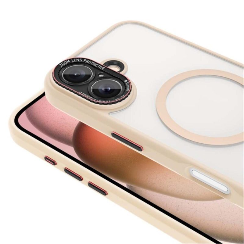İphone 16 Plus Uyumlu Kamera Lens Korumalı Magsafe Özellikli Transparan Sonic Silikon Kılıf