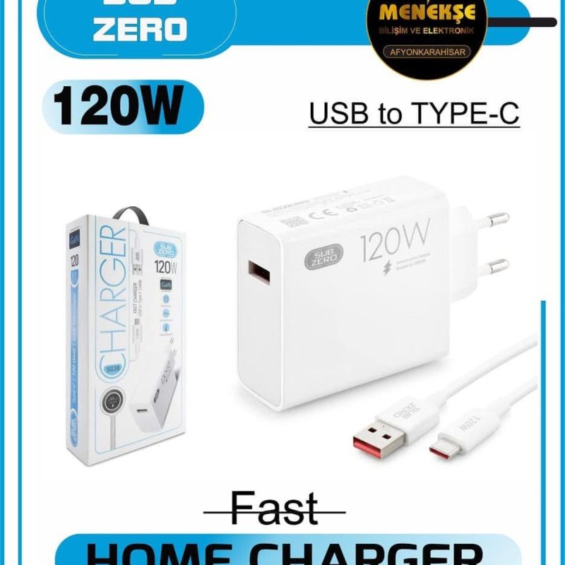 Galaxy Z Flip Z Fold 2 3 4 5 Şarj Aleti Type-C 120W Hızlı Şarj ( Orijinal Subzero) SBZ-SG38
