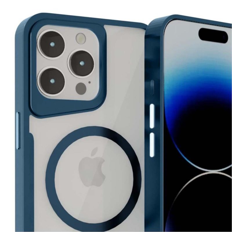 İphone 15 Pro Max Uyumlu Magsafe Kamera Korumalı Renkli Şeffaf Ince Horizon Silikon Kılıf