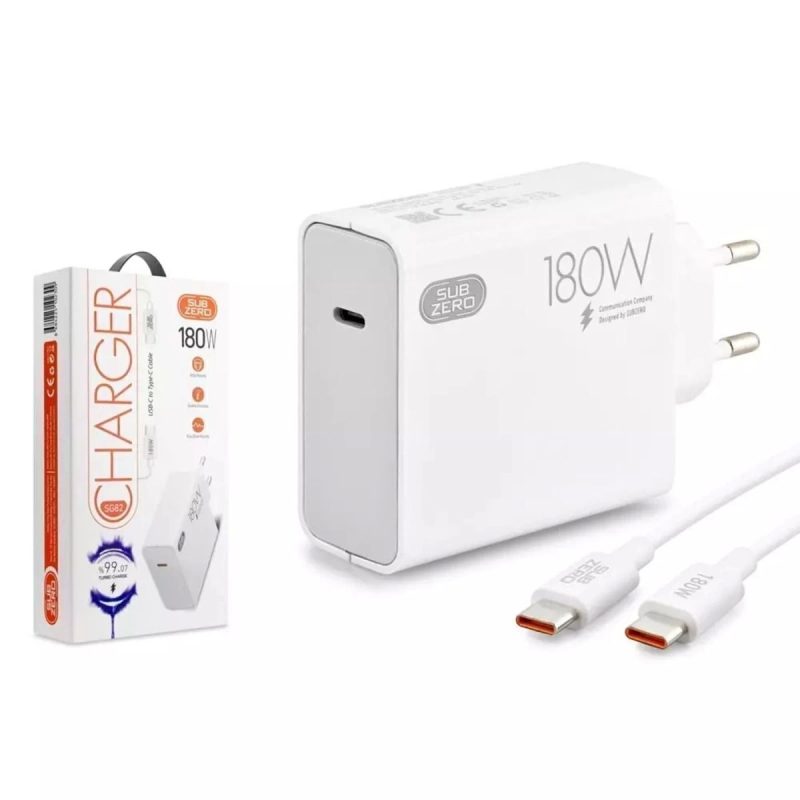 180w Type-c Pd Kablolu Sg82 Turbo Ev Tipi Şarj Aleti Salise Gösterir