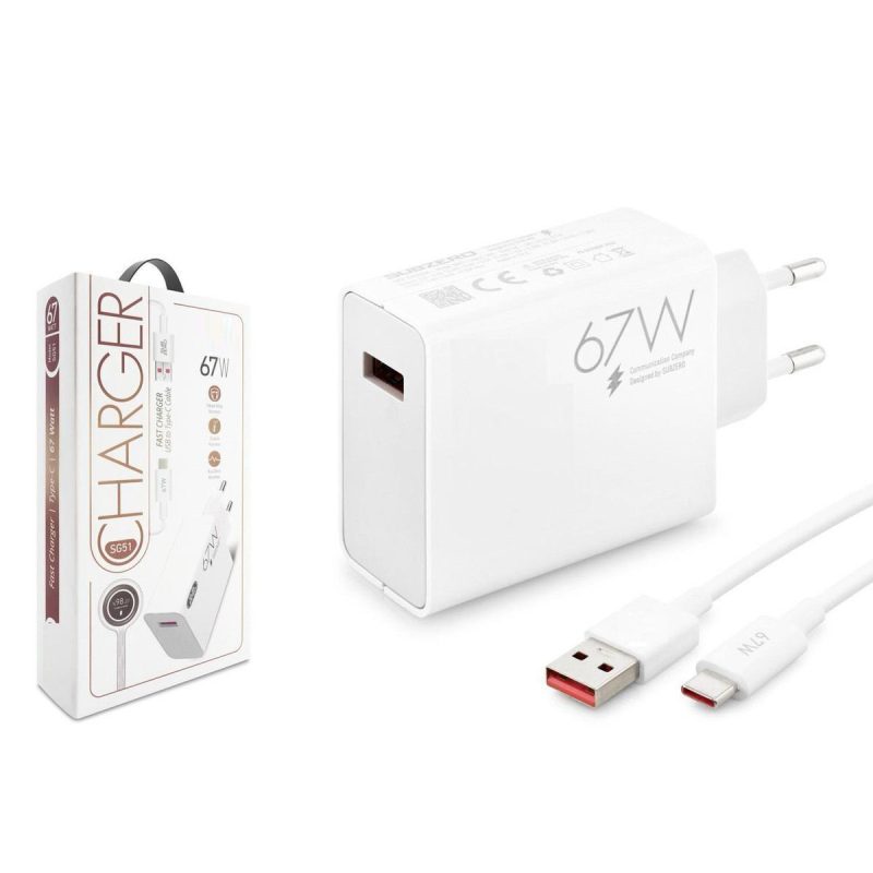 krorn Galaxy A32 Uyumlu SG51 67 Watt Hızlı Turbo Şarj Seti Kafa + Kablo krshopmix 811185