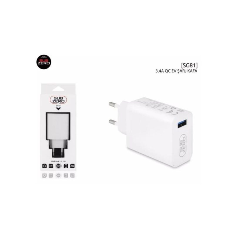 Sg81 5v 3.4a Usb Ev Şarj Adaptörü