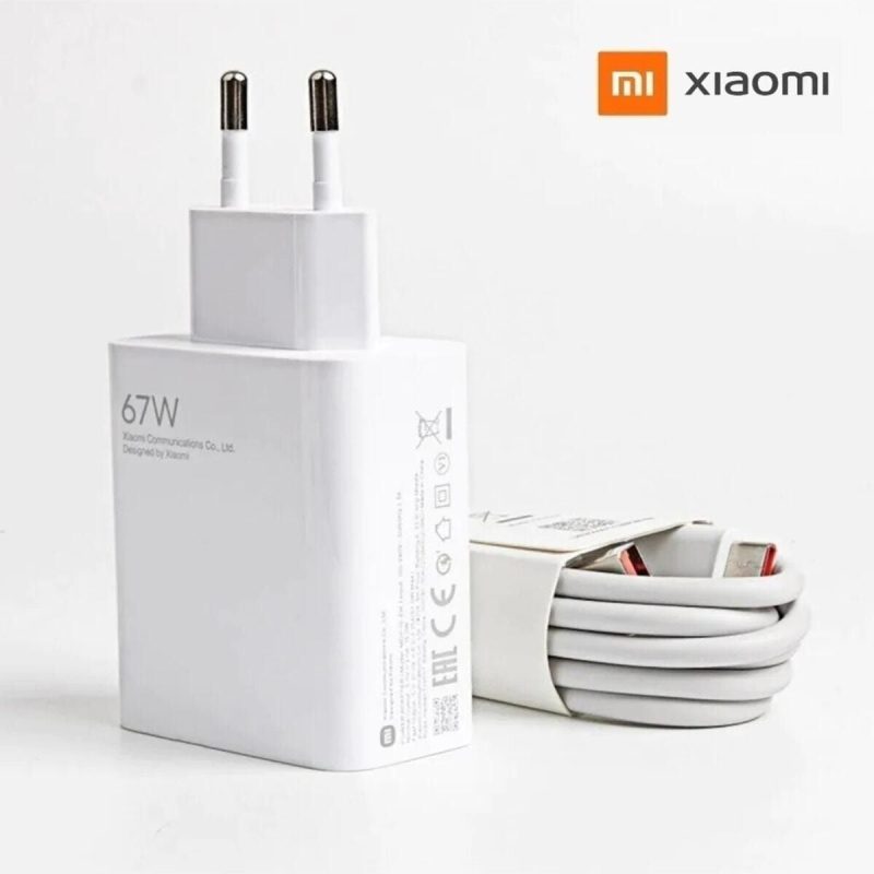67w Xiaomi Orijinal Şarj Başlığı Ve Mi Usb Kablo (TURUNCU UÇLU) Kutulu