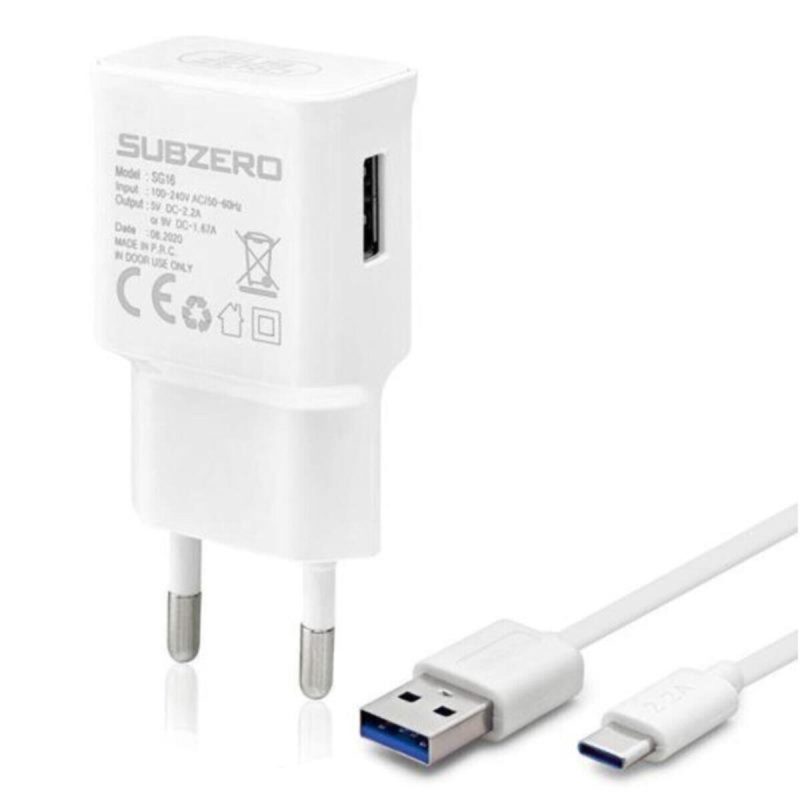 Type-c 2.4 Amper Hızlı Şarj Özellikli 1 Mt. Kablolu Ev Tipi Hızlı Şarj (sg16)