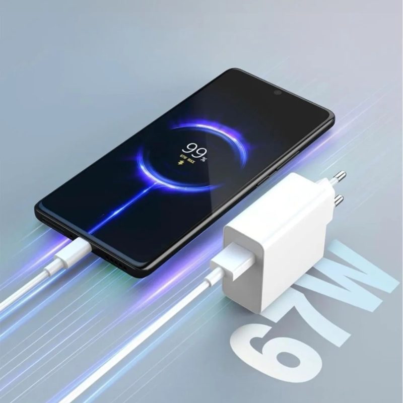 67 Watt Type-c Hızlı Şarj Aleti Turbo Göstergeli Tüm Mi Redmi Modellerle Uyumludur