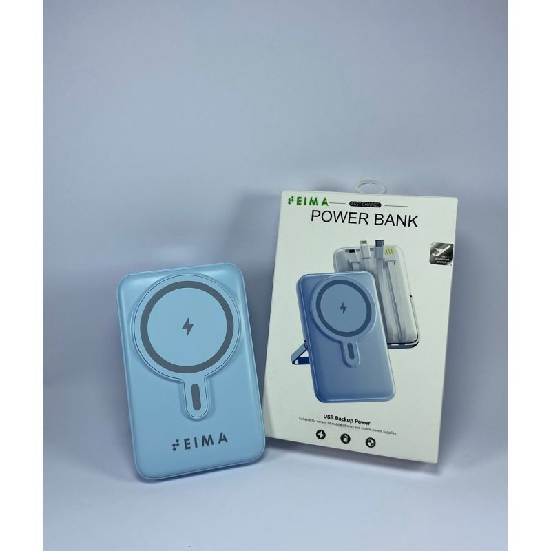 Eima 10.000 mAh Kablolu Dijital Göstergeli  Dahili Stand P19 Powerbank Kablosuz Şarj Özellikli