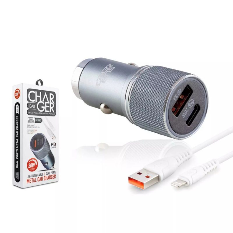 20w 3.4a Hızlı Pd Usb Çıkışlı Iphone Araç Şarj Aleti