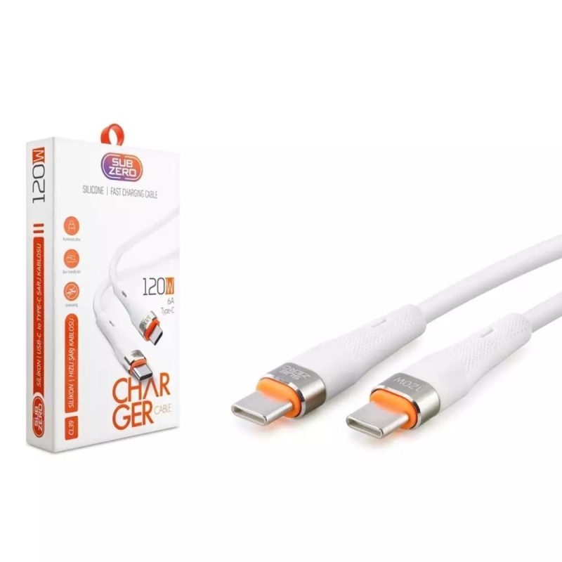 CL39 120W Pd Type-C Hızlı Şarj Data Kablosu 1mt (Saliseli)