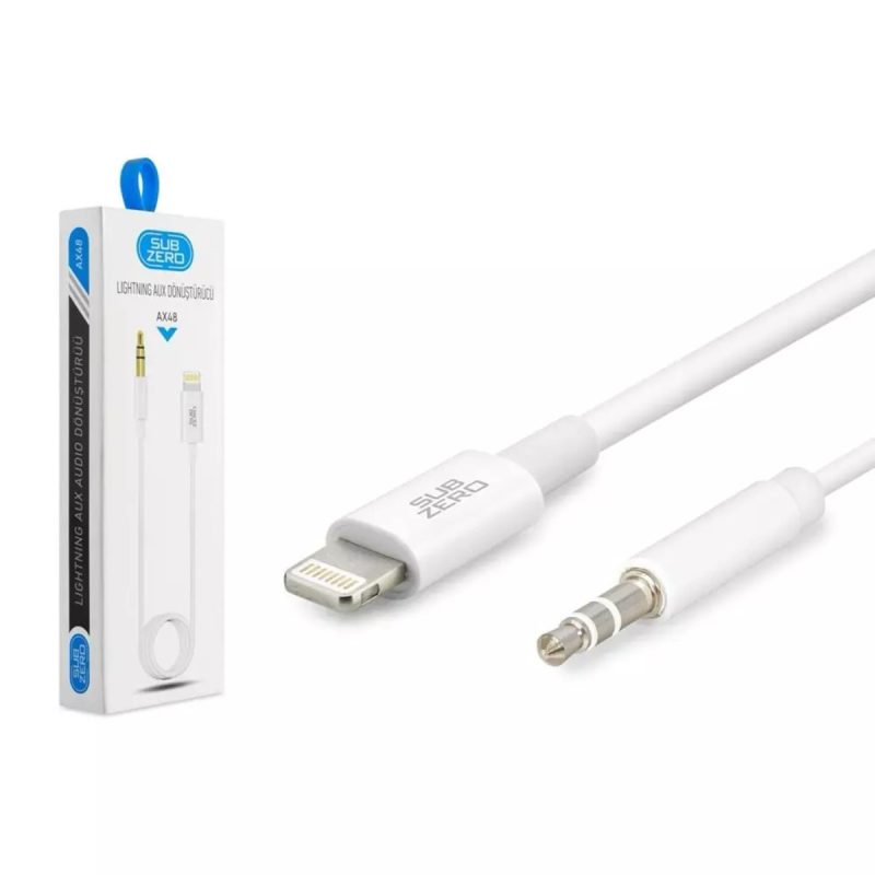AX48 Lightning to 3.5 Aux 1M Çevirici Tak Çalıştır